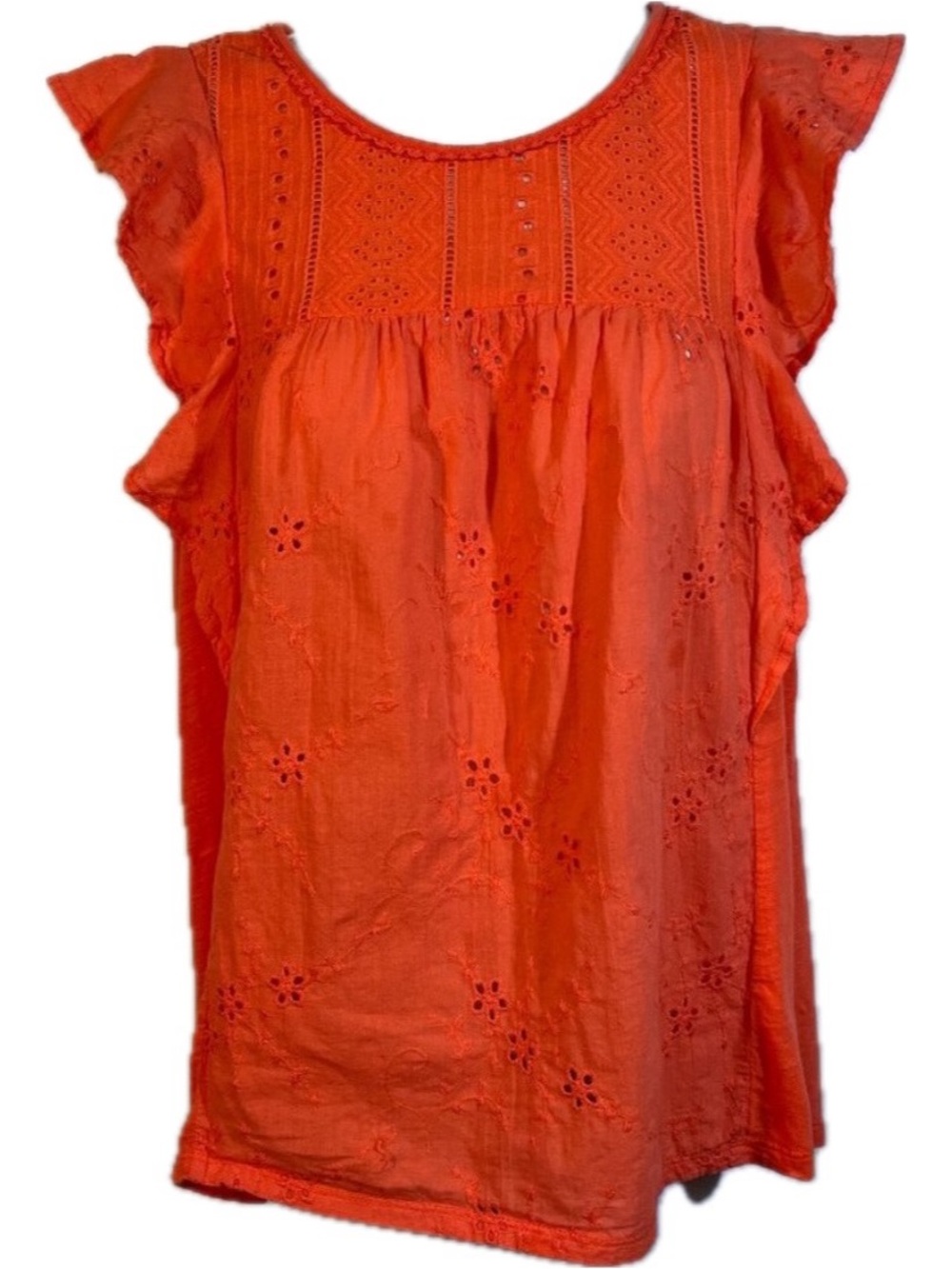 Coral hem & thread summer shirt Sixe large